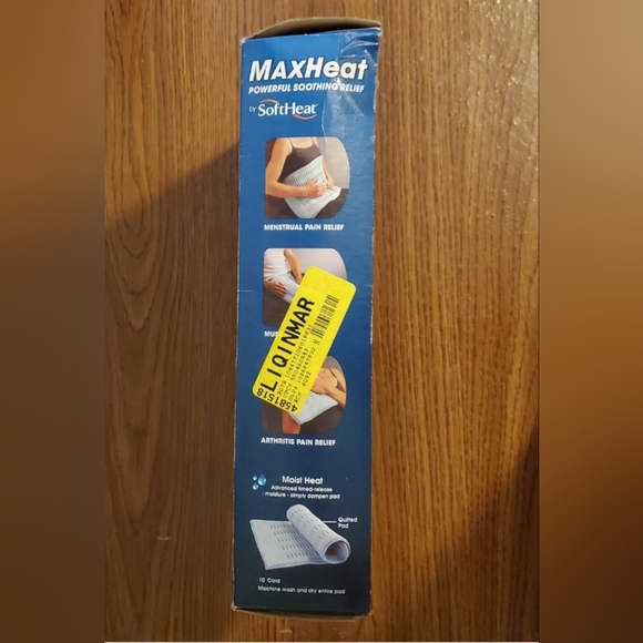 MaxHeat by SoftHeat, washable heating pad. New in Box. - Picture 11 of 15